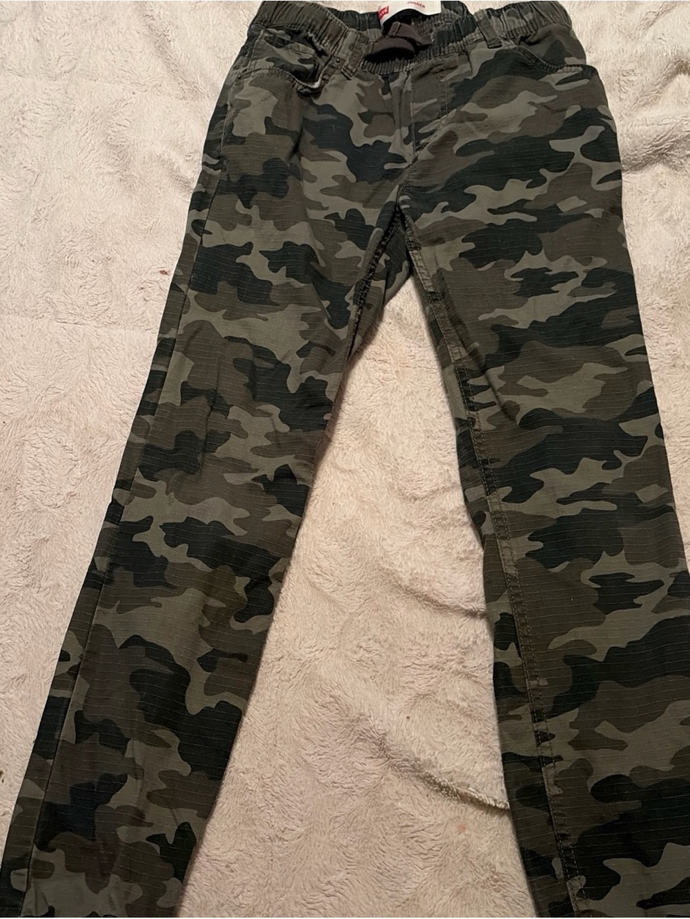 Boys Levis Camo Joggers large 12-13 Yrs Old 100%cotton